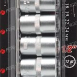 Набор головок 12пр. 1/2''12гр.(10-19,22,24мм), на планке Forsage F-4121-9