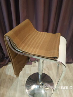 Плед из 100% верблюжьей шерсти 130x170 см. (ERDENET) арт. E11 - камел