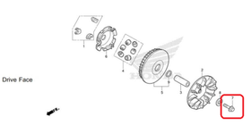 90023-MV9-670. BOLT, FLANGE, 10MM