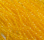 БП032НН23 Хрустальные бусины "рондель", цвет: спелая дыня прозрачный, 2х3 мм, кол-во: 95-100 шт.