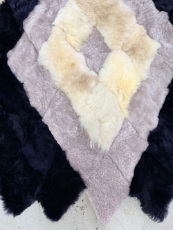 Меховой Коврик прикроватный накидка на кресло из овчины