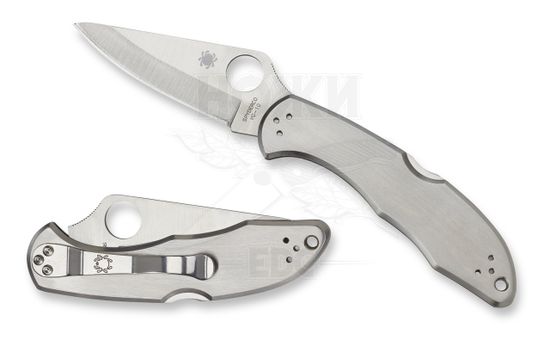 Складной нож Spyderco Delica 2 C11P c клинком из стали VG-10, рукоять Stainless Steel