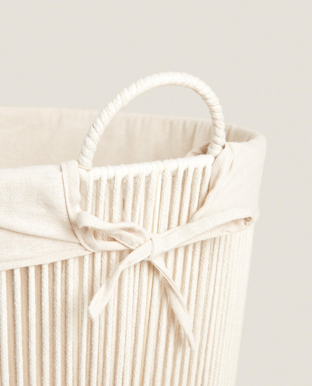 Zara Home Корзина из нержавеющей стали, цвет бежевый, 51 см