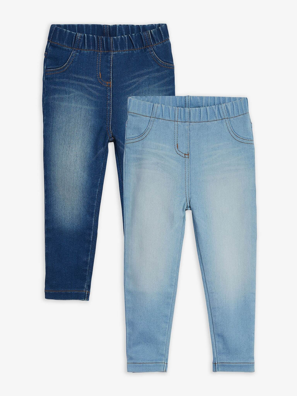 Джегинсы для девочки Next 237-364, 2 шт., Синий, Голубой