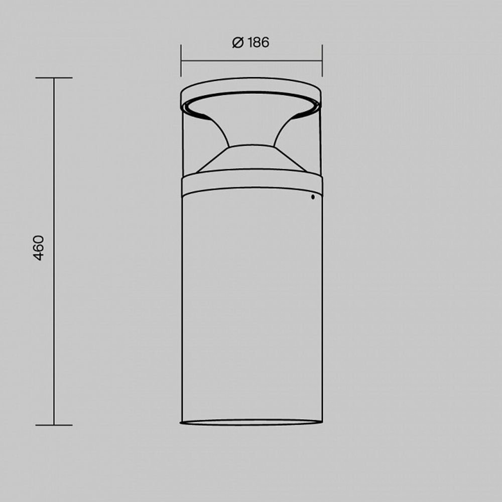 Наземный низкий светильник Maytoni Pyro O496FL-L21B3K1