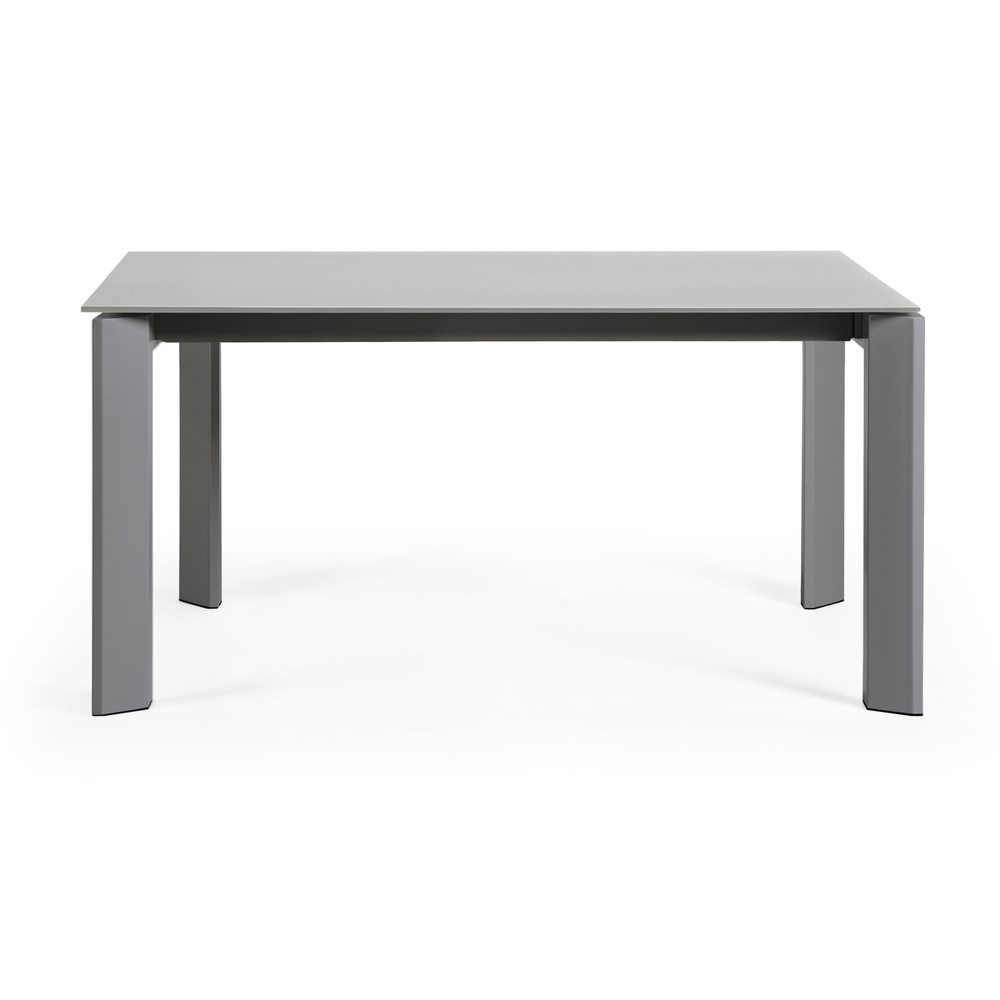 Стол Atta 160 (220) x90 антрацит, темно-серый, стекло