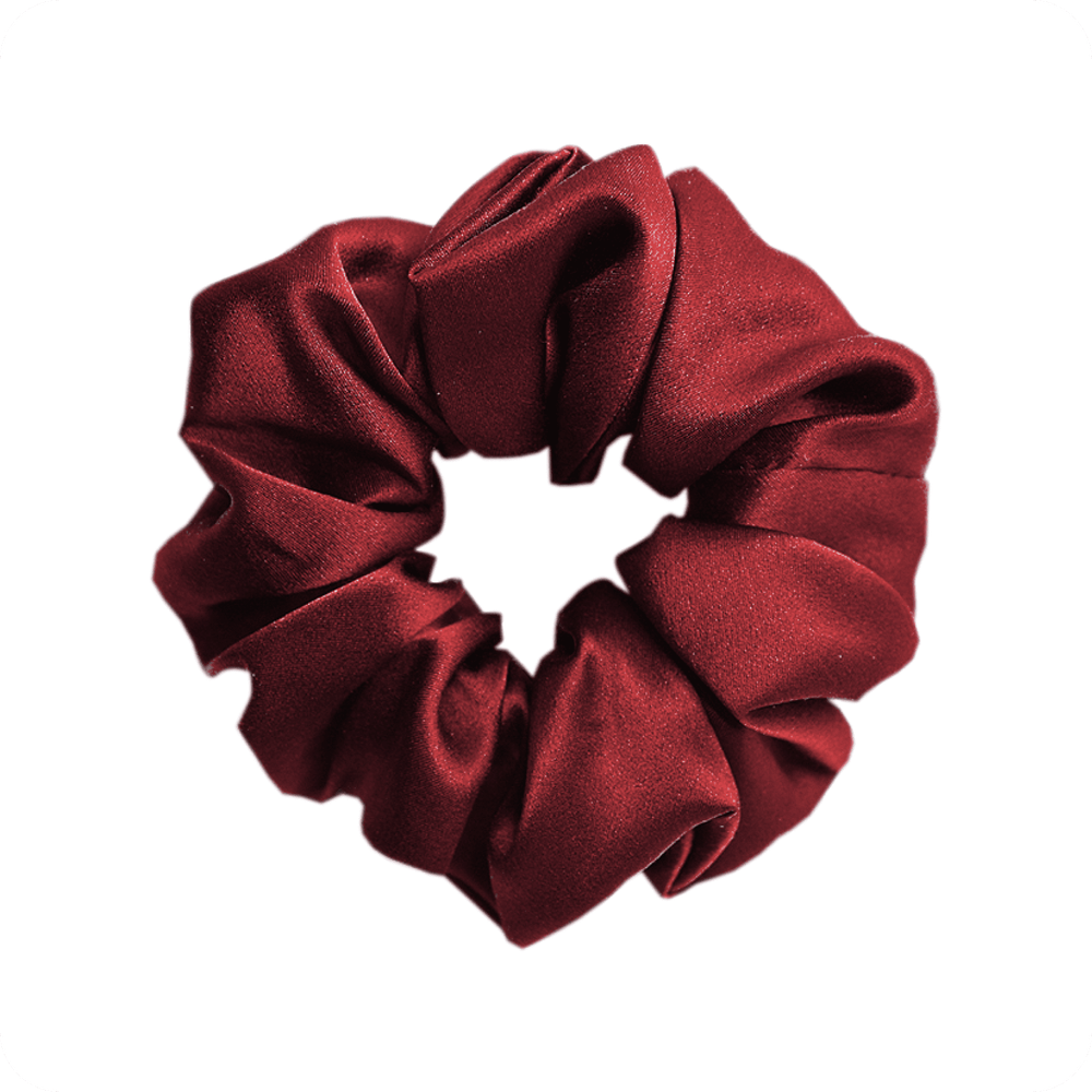 Шелковая резинка большая, бордо , фото 1