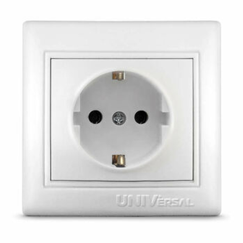 Розетка одинарная СП Севиль 16А с заземлением