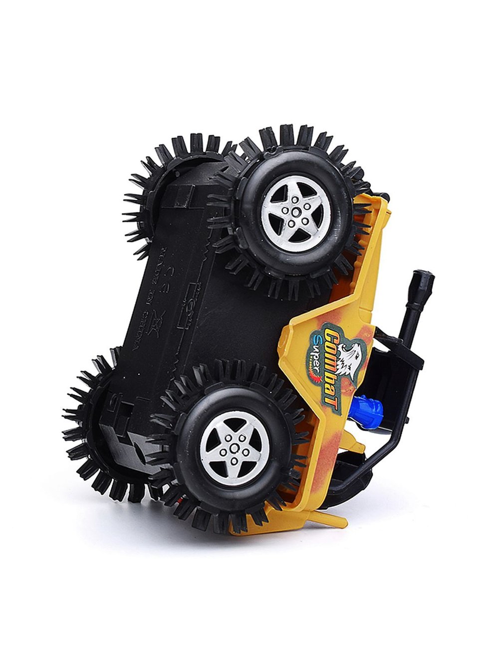 Машинка перевертыш Танкист цвет жёлтый (V-145-1)