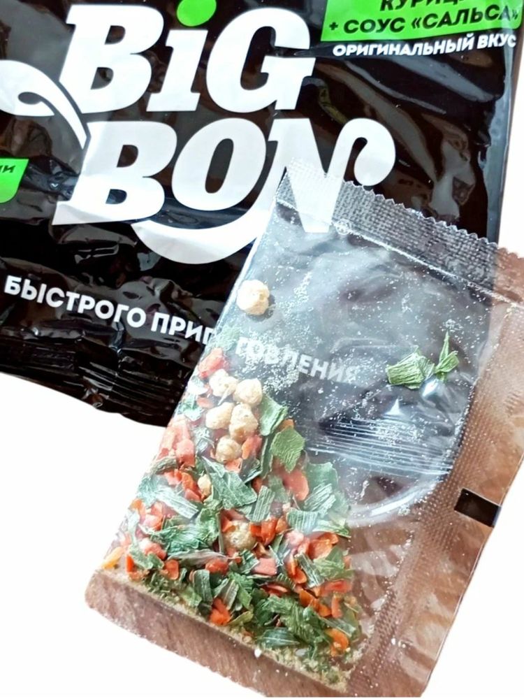 Лапша Big Bon Курица и соус сальса 75 г x 5 шт