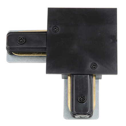 UBX-Q123 R21 BLACK 1 POLYBAG Соединитель для шинопроводов типа R. L-образный. Однофазный. Черный. ТМ Volpe