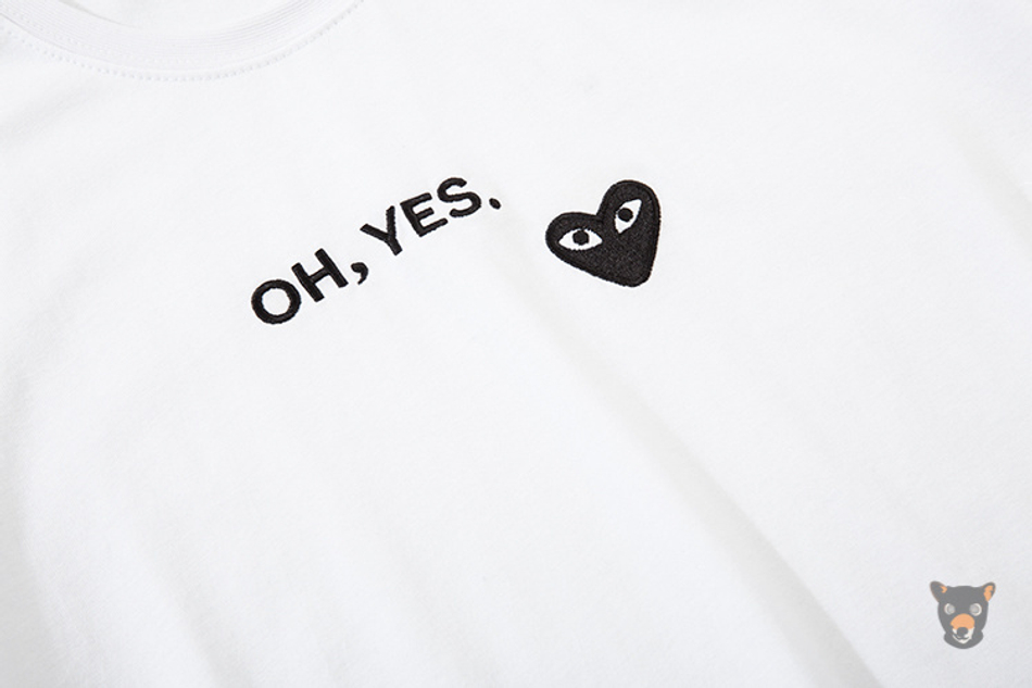 Футболка PLAY Comme des Garsons "Oh, yes"