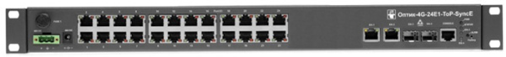 Мультиплексор-коммутатор НПО Телеком Оптик-4G-24E1-ToP