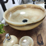 Раковина из оникса Bowl Yellow TinLip BO-60983 45*45*17