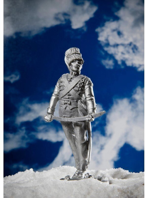 Оловянный солдатик Лейтенант 11 гусарского полка, (Англия) 1855 г.