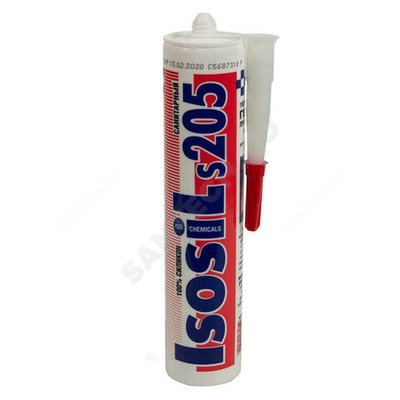 Герметик силиконовый санитарный S205 280мл белый Isosil