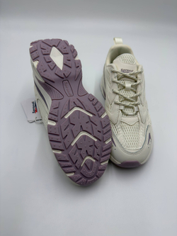 Женские кроссовки арт. 7W226C86-4 цвет "бежевый/фиолетовый"