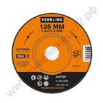 Круг отрезной по металлу FerrLine Express 125 х 1,6 х 22,2 мм A46TBF