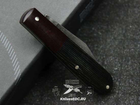 Boker BK111944 Barlow Integral Canvas Micarta Black - складной, рук-ть микарта, клинок O1