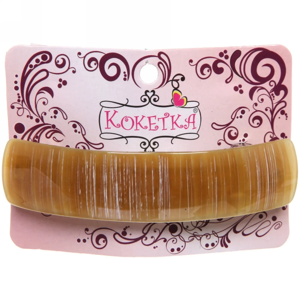 Заколка автомат «Calista - Kiki», овал., 6 цветов, 9*2,5см (Кокетка)