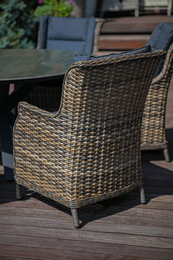 Кресло из искусственного ротанга БЕРГАМО бежево-коричневое