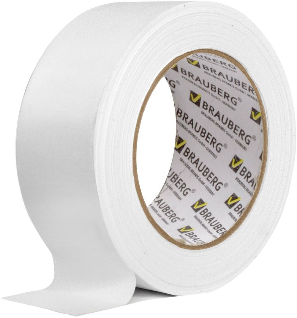 Клейкая двухсторонняя лента 50мм х 8м, НА ВСПЕНЕННОЙ ОСНОВЕ 1мм, прочная, BRAUBERG, 600485