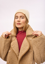 Дубленка Тэдди лонг бежевый