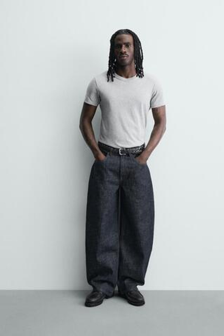 ZARA ДЖИНСЫ BALLOON FIT, ИНДИГО