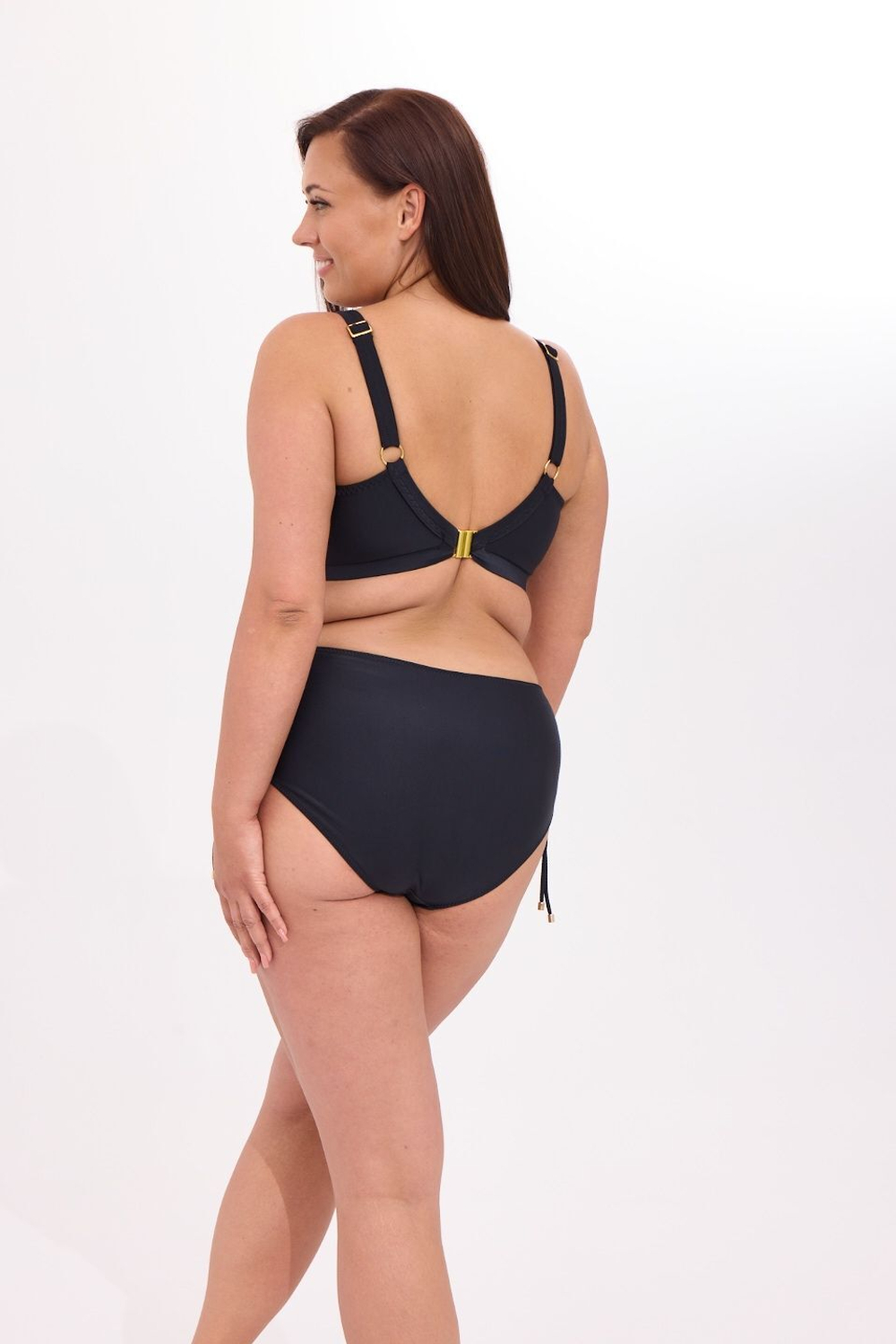 Пляжный бюстгальтер со шнуровкой (Размер: 70H) (Цвет: темно-синий)