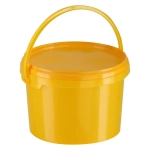 Контейнер для утилизации органических отходов КМ-Проект класс Б 3 л высота 20 см желтый с ручкой