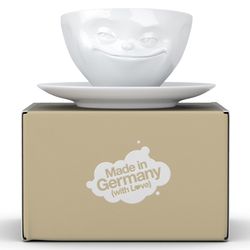 Чайная пара Grinning, 200 мл, белая