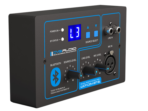 CVGAUDIO WCP-C2M/BT-BL настенный зональный контроллер
