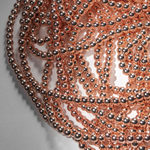 Гематин (гематит), оттенок "Розовое золото", шар (разделитель) 6,3мм