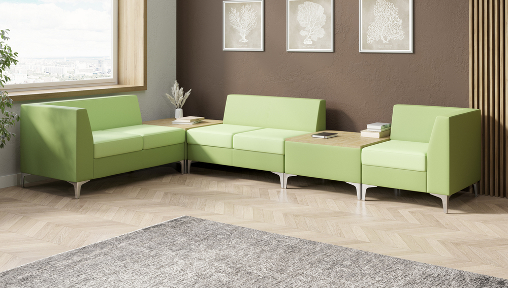 Секция с подлокотником одноместная левая МАРКУС