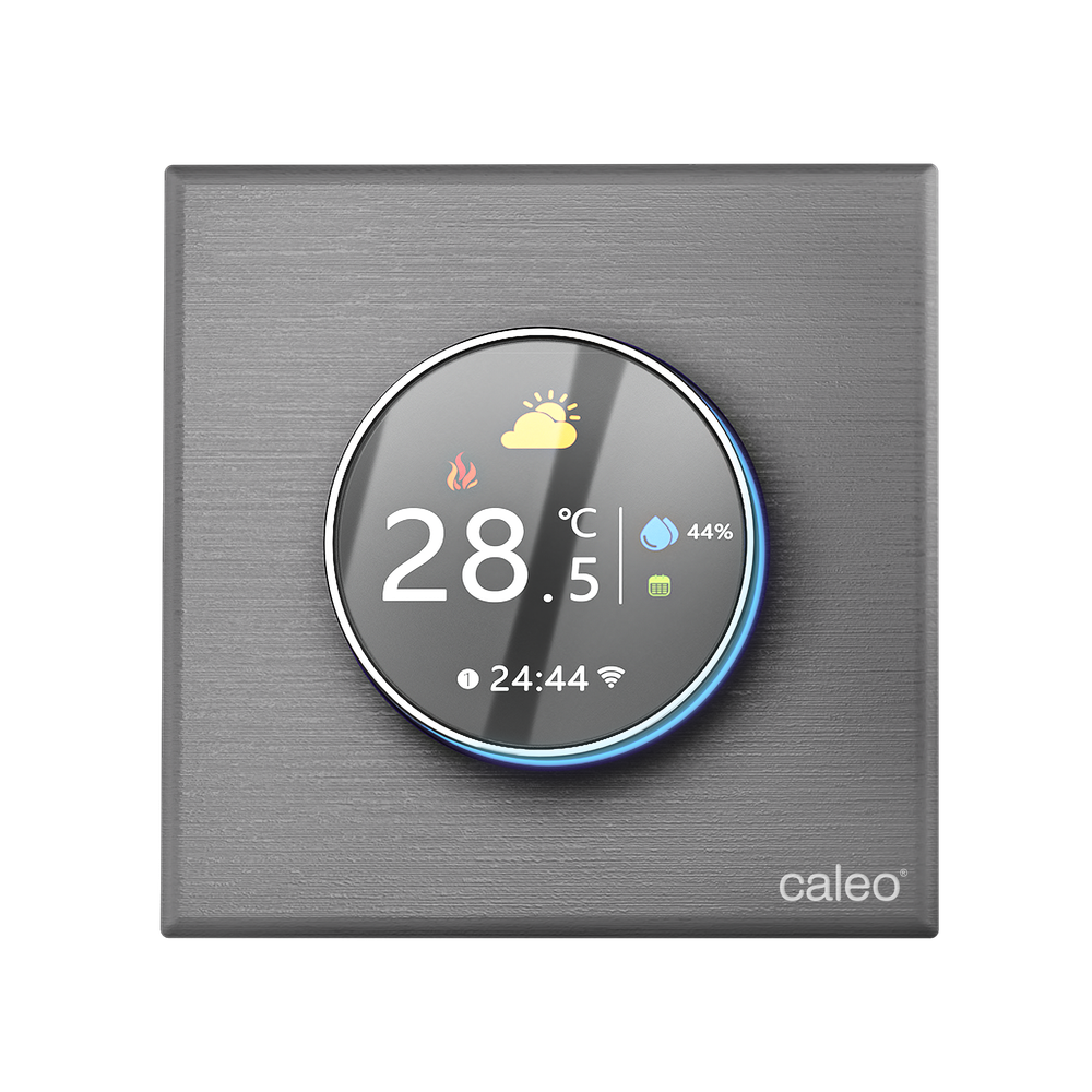 Терморегулятор CALEO С938 Wi-Fi встраиваемый, цифровой, программируемый, 3,5 кВт ( серебристый)