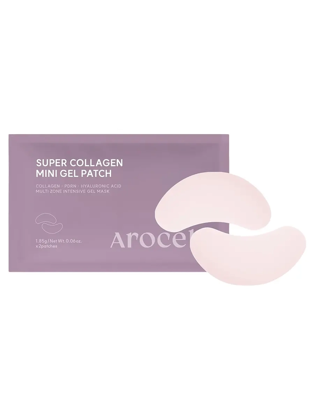 Arocell Коллагеновые гидрогелевые патчи для глаз с ПДРН и экзосомами Super Collagen Eye Gel Patch 1 пара