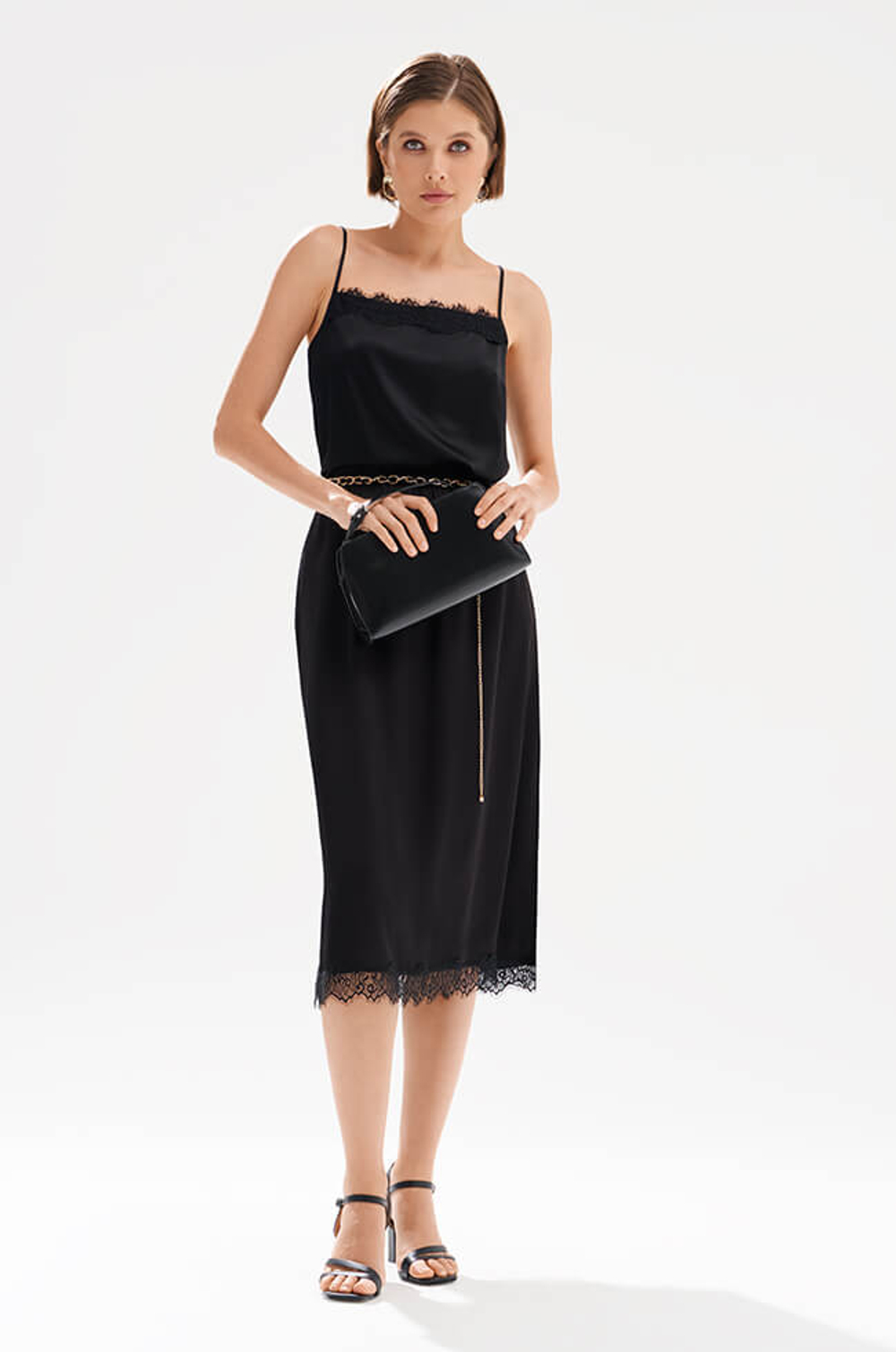 23516 Блузка женская (черный)