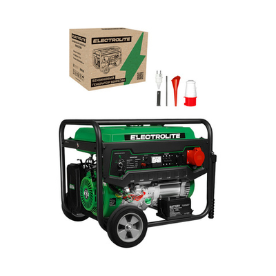 Генератор бензиновый Electrolite 9000S/380 тpёxфaзный