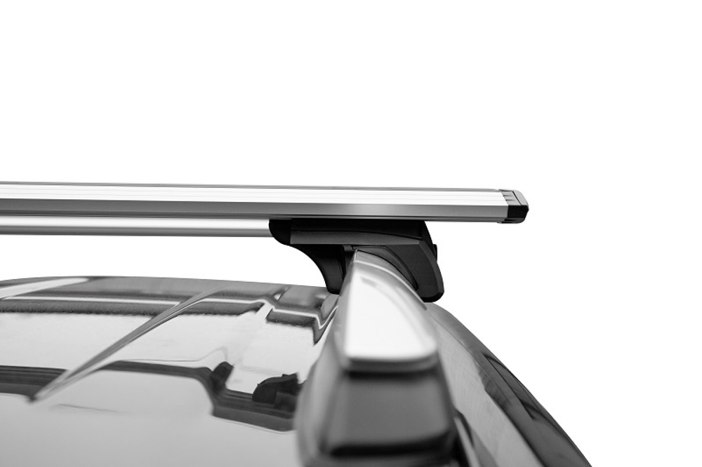 Багажник Lux Элегант на рейлинги с крыловидной поперечиной 120 см.