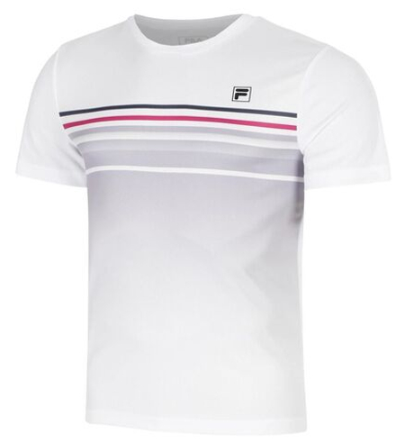 Детская теннисная футболка Fila Miguel - lavender gray print