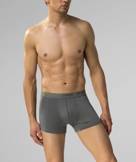 Трусы мужские боксеры Atlantic MH-1199 Pima cotton, серый