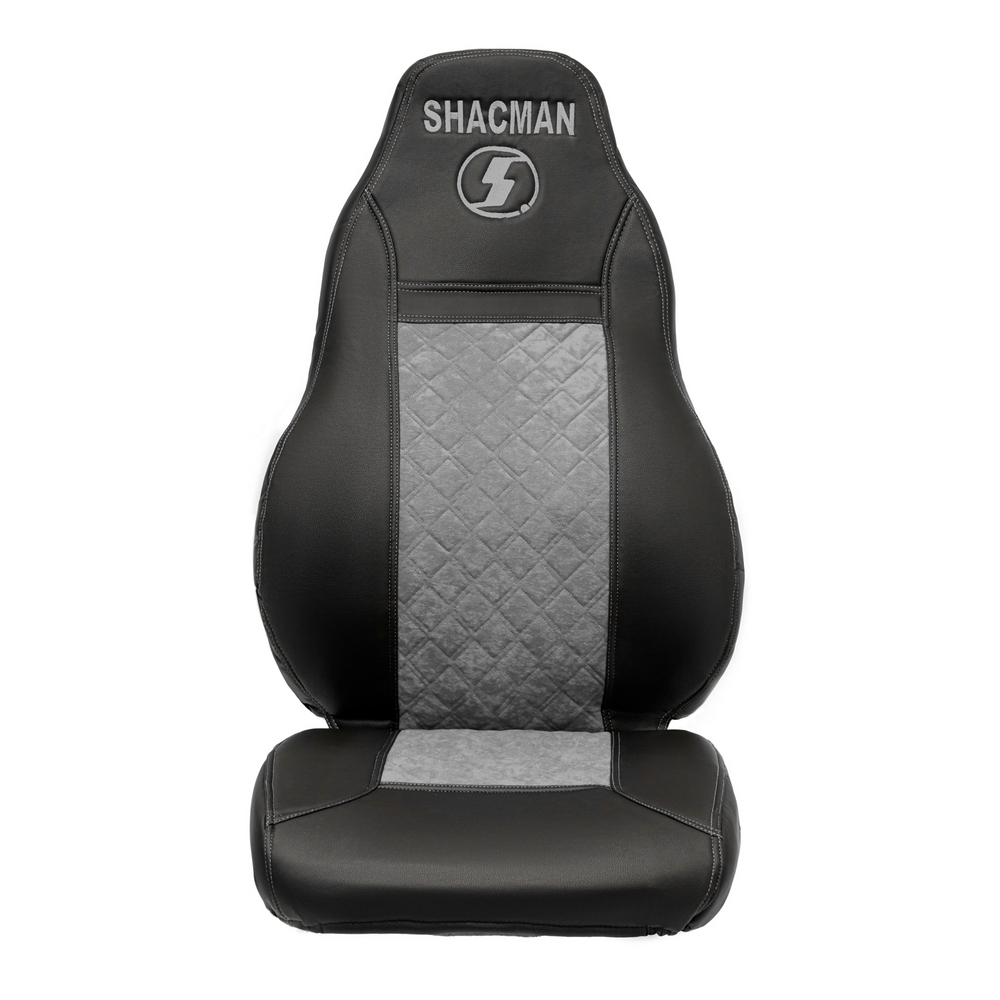 Чехлы Shacman F-3000 (экокожа, черный, серая вставка)