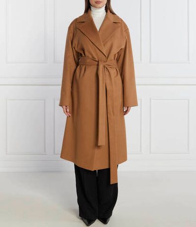 Хлопковое пальто mabellina HUGO - светло-коричневый(50504663)