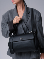 Кожаная сумка Nadi DBR 31356 черный