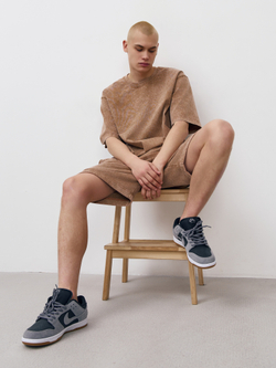 Футболка garment dyed (бежевый)