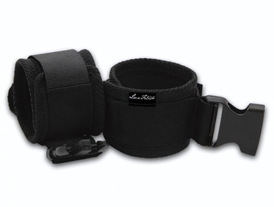 Черные фиксаторы для рук или ног G-Spot Pal (Цвет: черный)