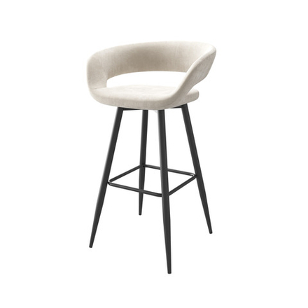 Стул полубарный МАМАДОМА Барни Р 700, Черный/CREAM LUX b03