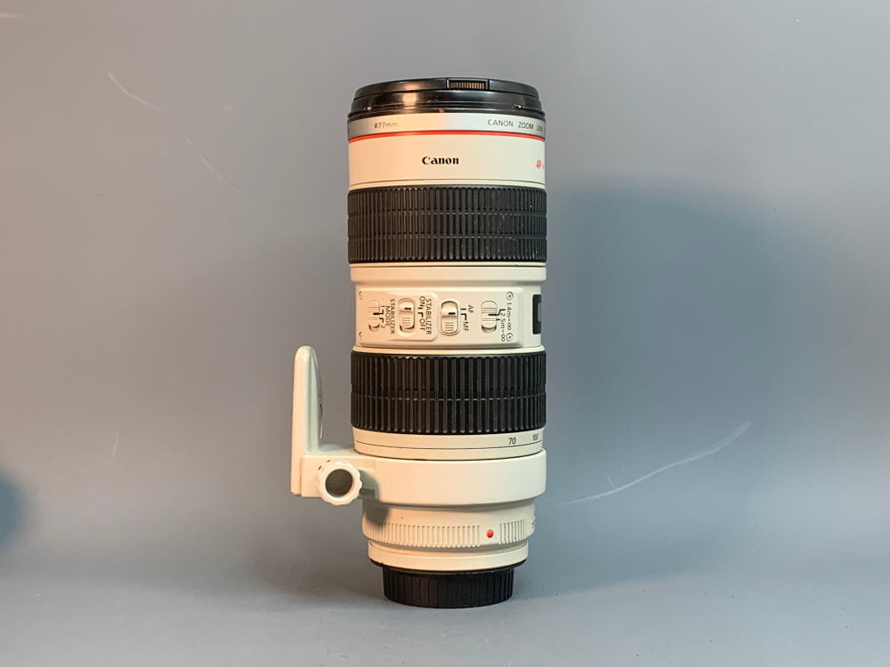 Canon EF 70-200mm f/2.8L IS USM, царапина на линзе