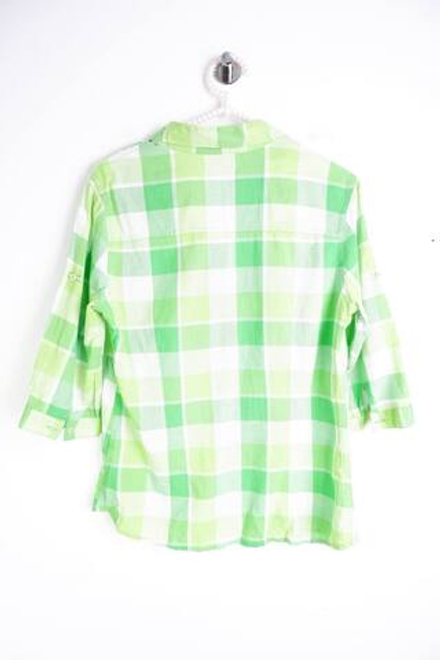 Блузка повседневная в клетку, визуально на 44 размер