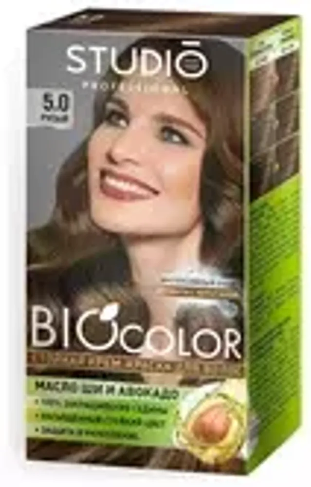 BIOCOLOR Стойкая крем краска д/волос 50/50/15 мл, 5.0 РУСЫЙ *12